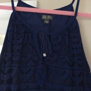 Navy blue lace dress
